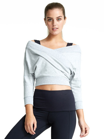 Waist Length Ballet Inspired Margot Cover Up Sweater After Fitness Exercise Workout Wear made in Canada